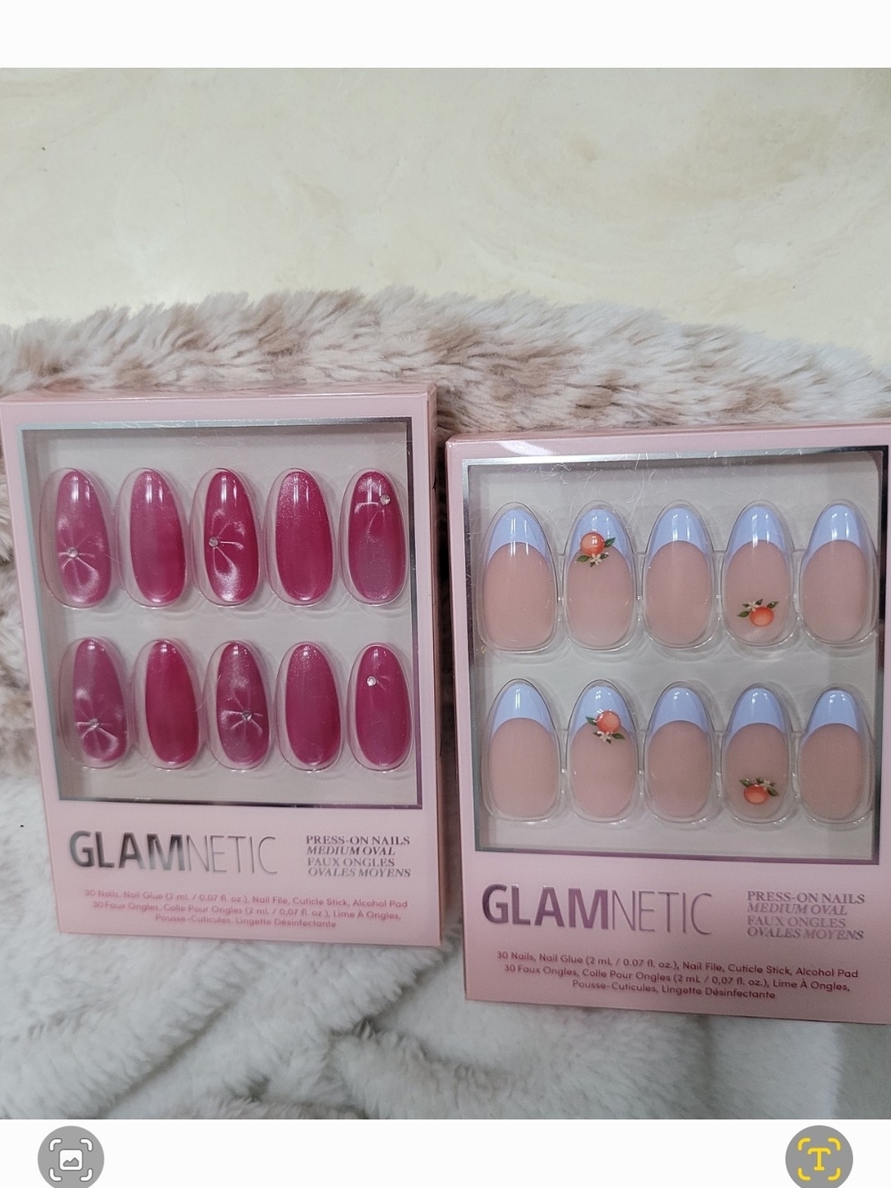 GLAMNETIC Press-On Nails Bundle • Capricoast & Rosy Siren • Medium Ova